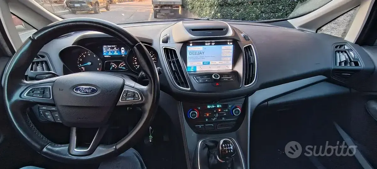 Usata Ford C-MAX S 101 CV (74 kW) 2018 Bianco Monovolume