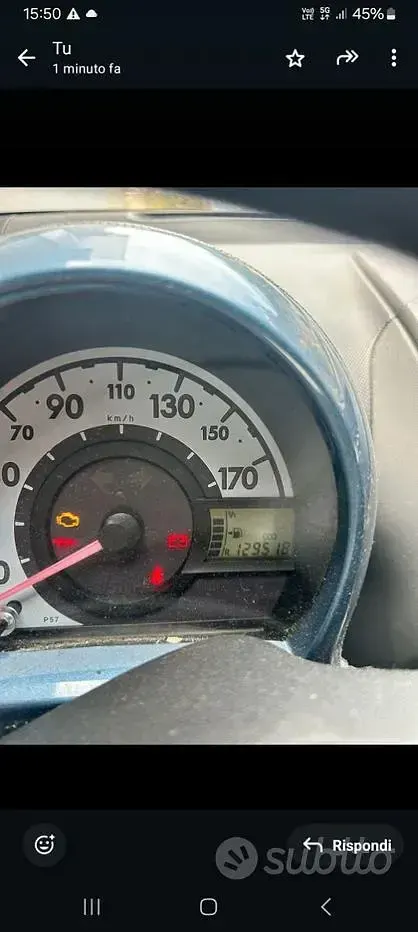 Usata Toyota Aygo 67 CV (49 kW) 2008 Grigio Utilitaria