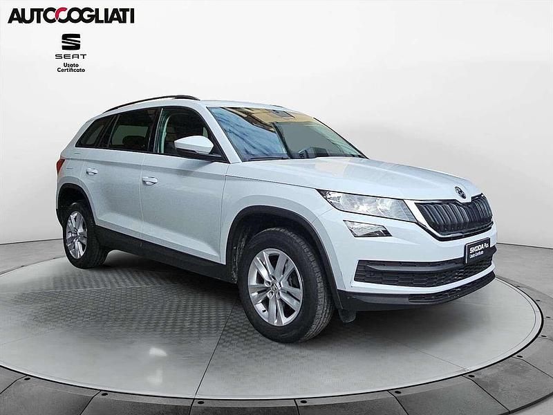 Bianco luna metallizzato Usata 2021 Skoda Kodiaq Executive SUV | 23.900 € (Ottimo prezzo) - Immagine 1/4