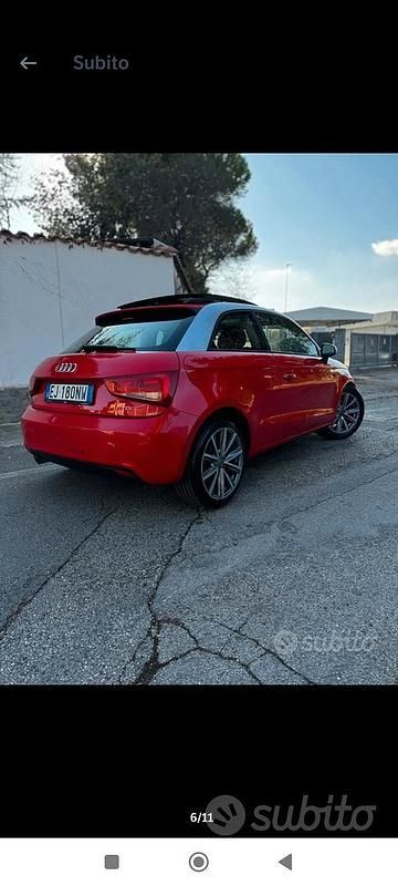 Usata Audi A1 105 CV (77 kW) 2011 Rosso Utilitaria
