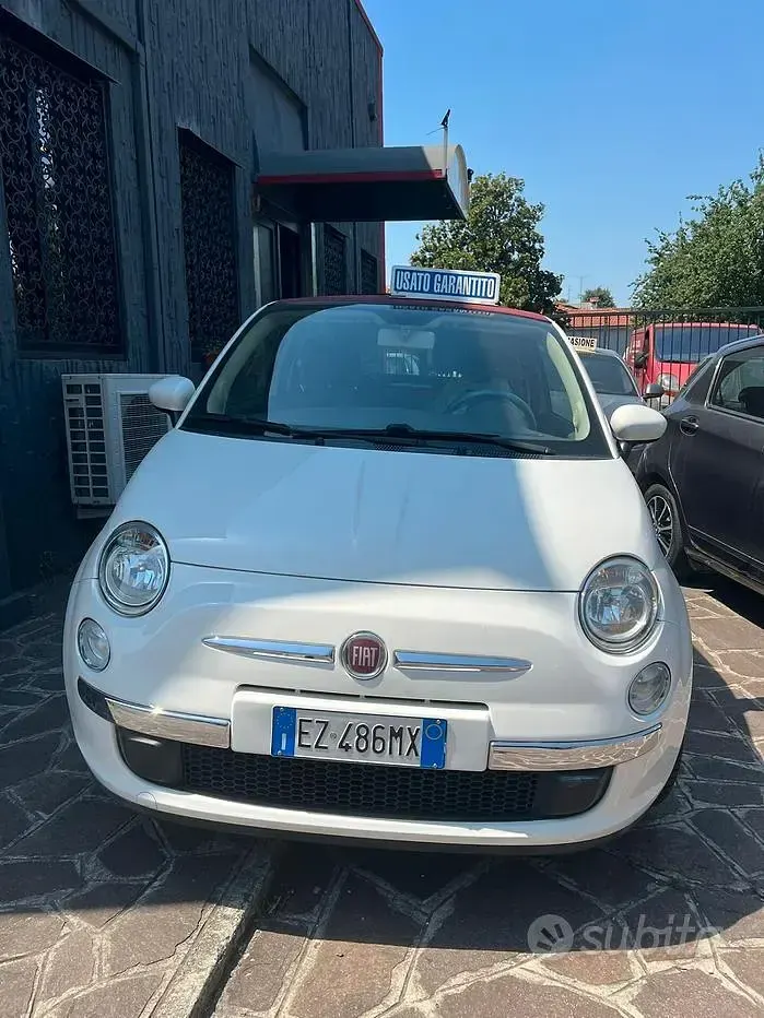 Usata Fiat 500C Lounge 69 CV (50 kW) 2015 Bianco Cabrio