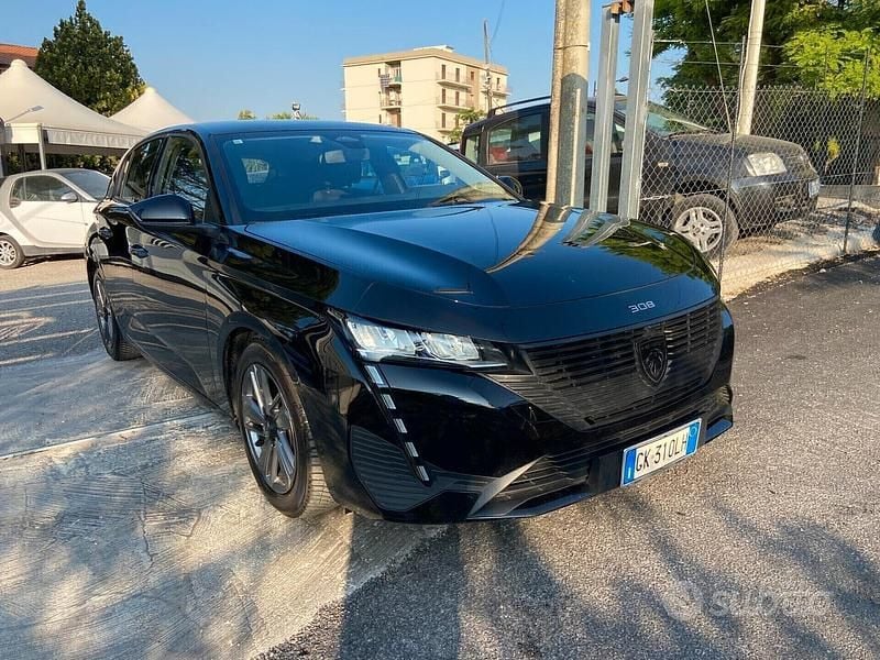 Usata Peugeot 308 Allure 131 CV (96 kW) 2022 Nero Berlina