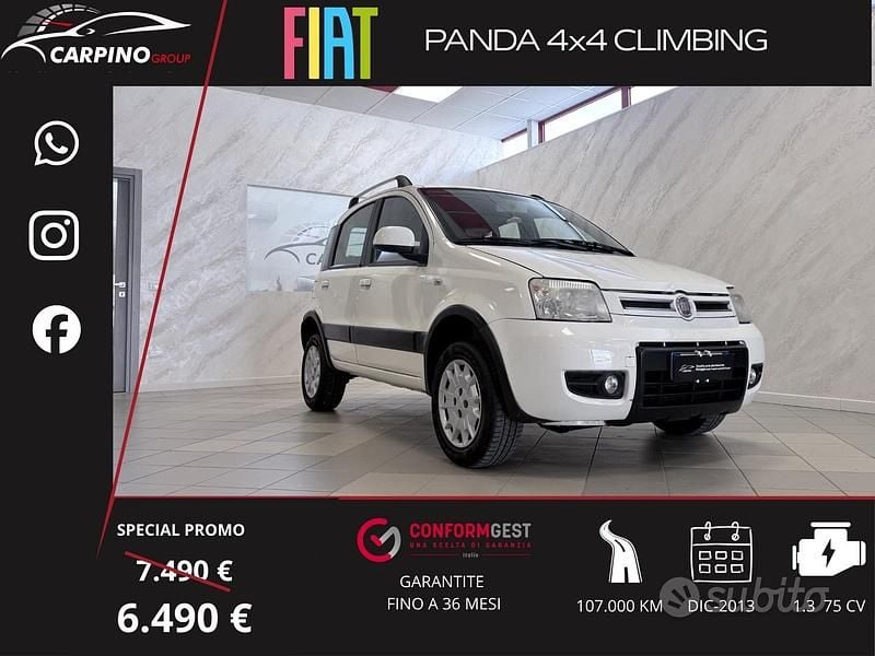 Usata Fiat Panda 4x4 Climbing 75 CV (55 kW) 2011 Bianco Utilitaria