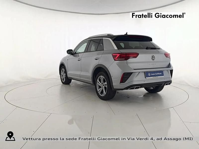Usata VW T-Roc R-line 150 CV (110 kW) 2023 Pyrit silver metallizzato nero SUV