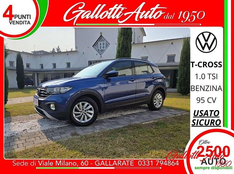Blu/azzurro Usata 2020 VW T-Cross Style SUV | 15.990 € (Buon prezzo) - Immagine 1/4