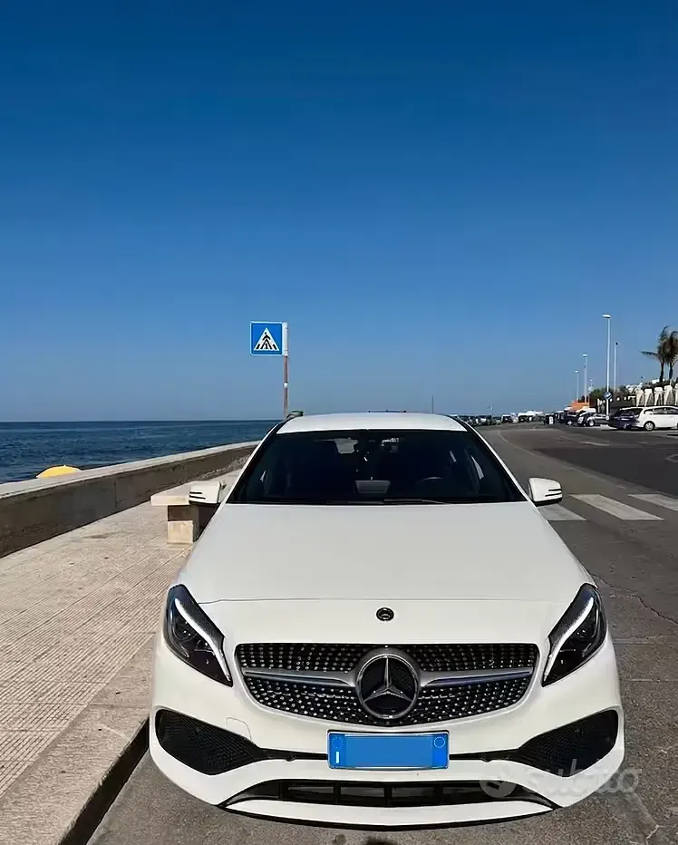 Usata Mercedes A180 Premium 109 CV (80 kW) 2018 Bianco Berlina