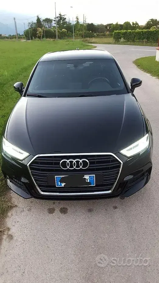 Usata Audi A3 S-Line 150 CV (110 kW) 2017 Nero Berlina