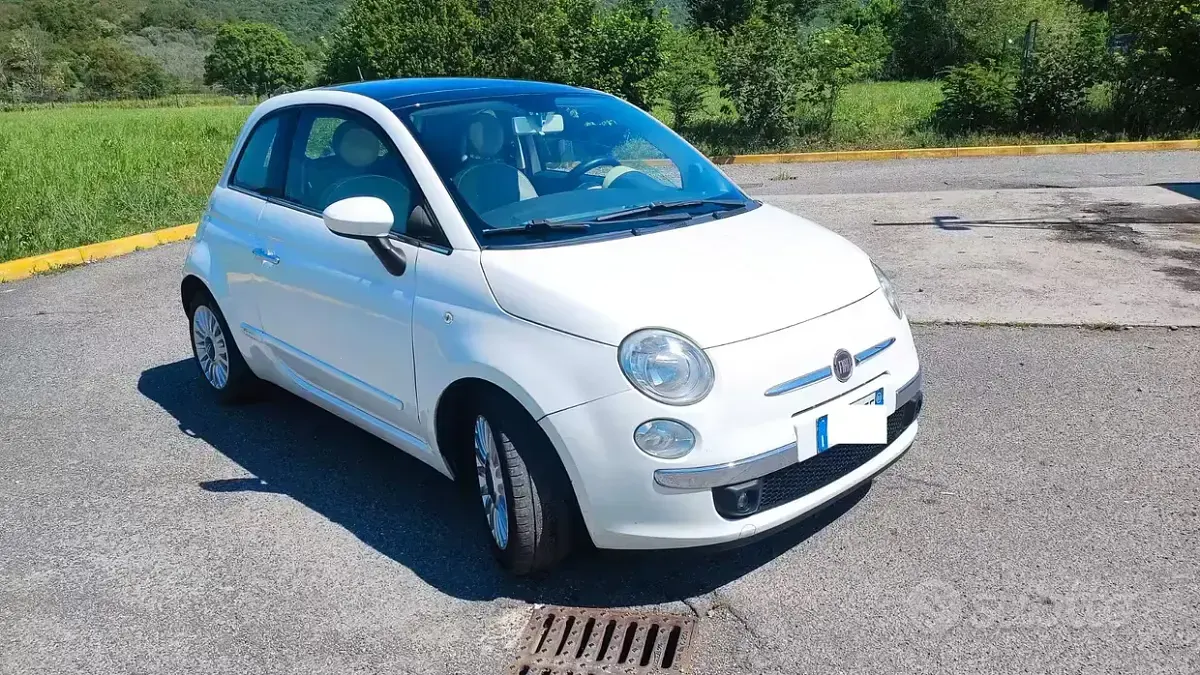 Usata Fiat 500 69 CV (50 kW) 2008 Bianco Berlina