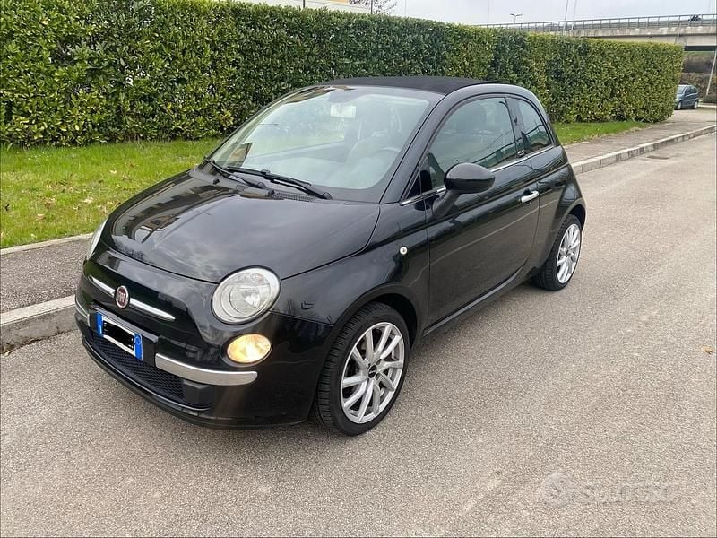 Usata Fiat 500 Pop Star 2012 Nero Cabrio