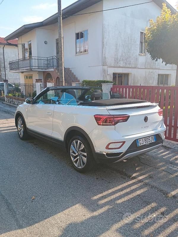 Usata VW T-Roc Cabriolet 110 CV (80 kW) 2022 Bianco Cabrio