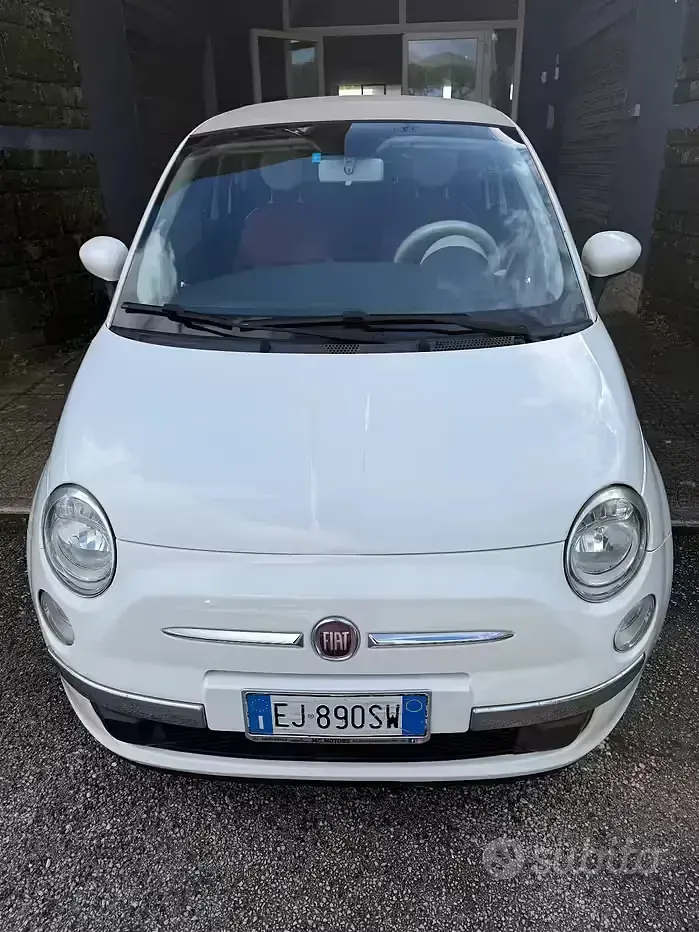 Usata Fiat 500C Lounge 69 CV (50 kW) 2011 Bianco Cabrio
