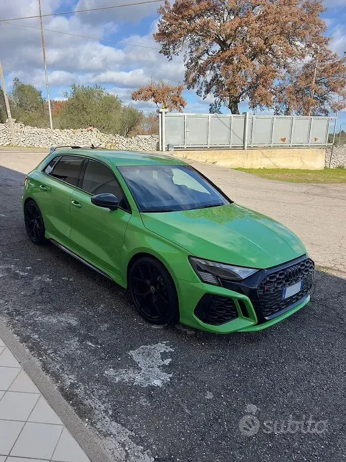 Usata Audi A3 400 CV (294 kW) 2022 Verde Berlina
