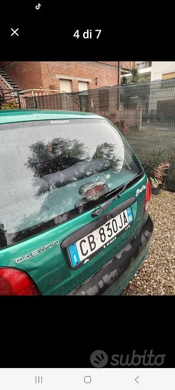 Usata Chevrolet Matiz 1982 Verde Utilitaria