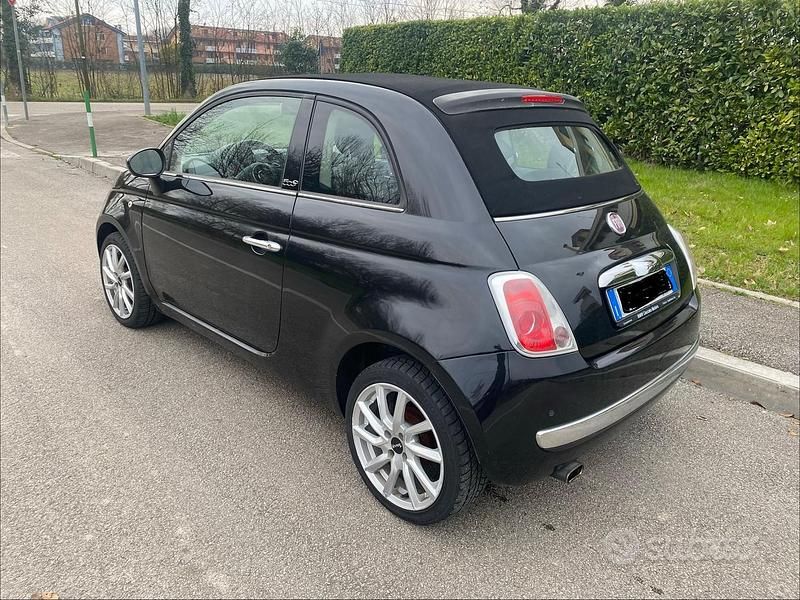Usata Fiat 500 Pop Star 2012 Nero Cabrio