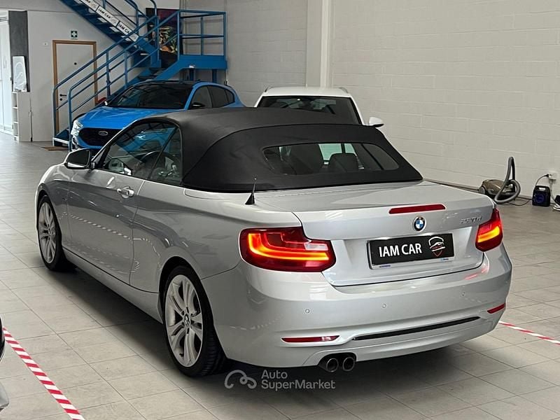 Usata BMW 220 190 CV (139 kW) 2015 Argento Cabrio