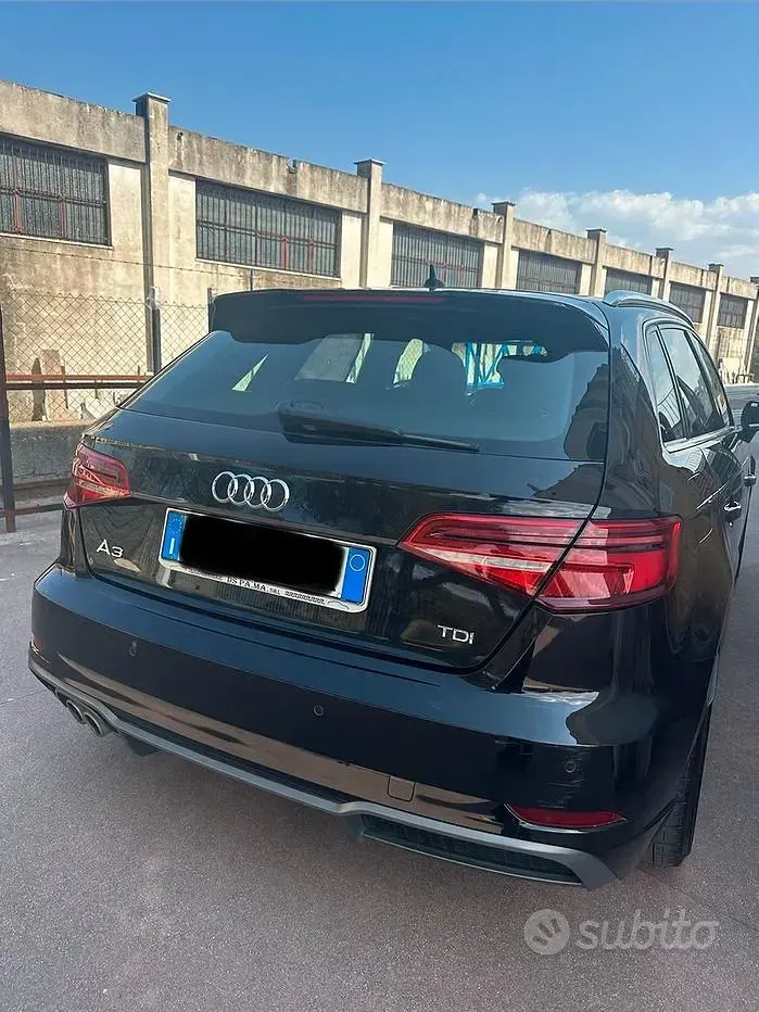 Usata Audi A3 S-Line 150 CV (110 kW) 2016 Nero Utilitaria