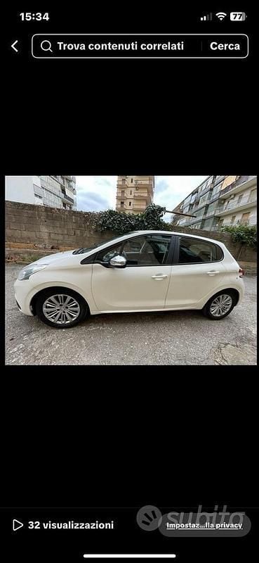 Usata Peugeot 208 Active 75 CV (55 kW) 2018 Bianco Utilitaria