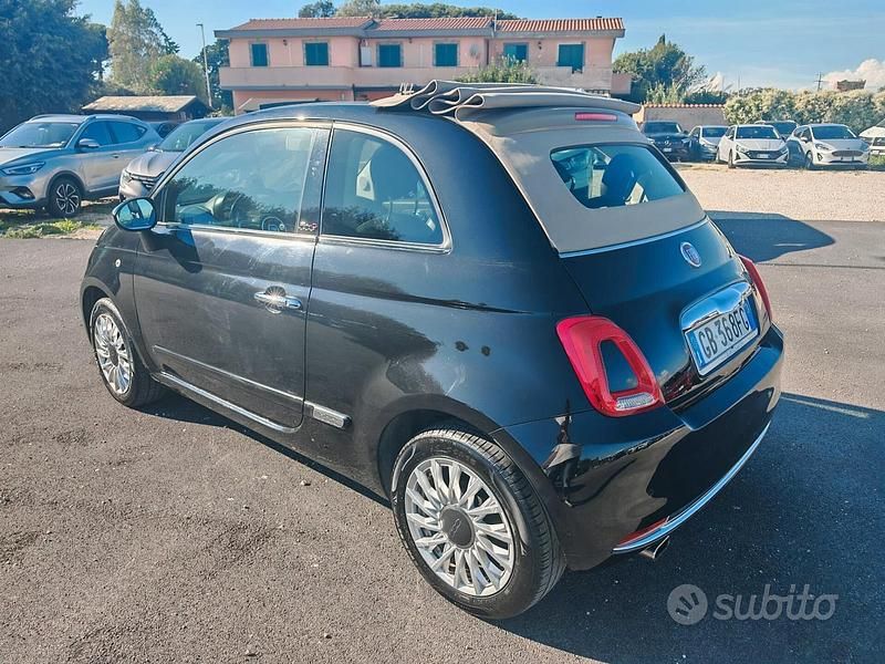 Usata Fiat 500C Pop 69 CV (50 kW) 2018 Nero Cabrio