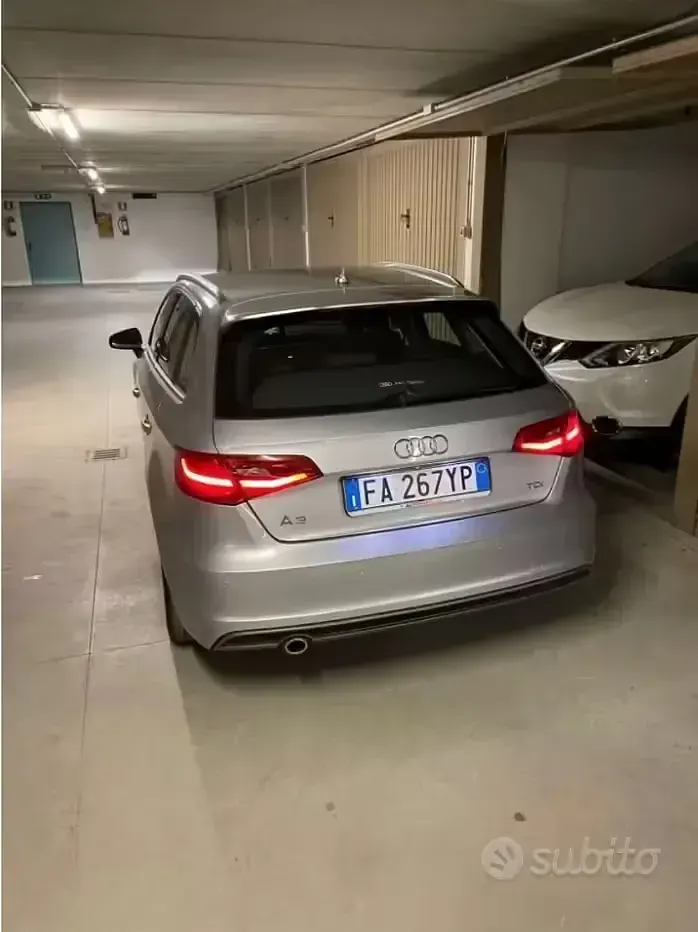 Usata Audi A3 Attraction 110 CV (80 kW) 2015 Grigio Berlina