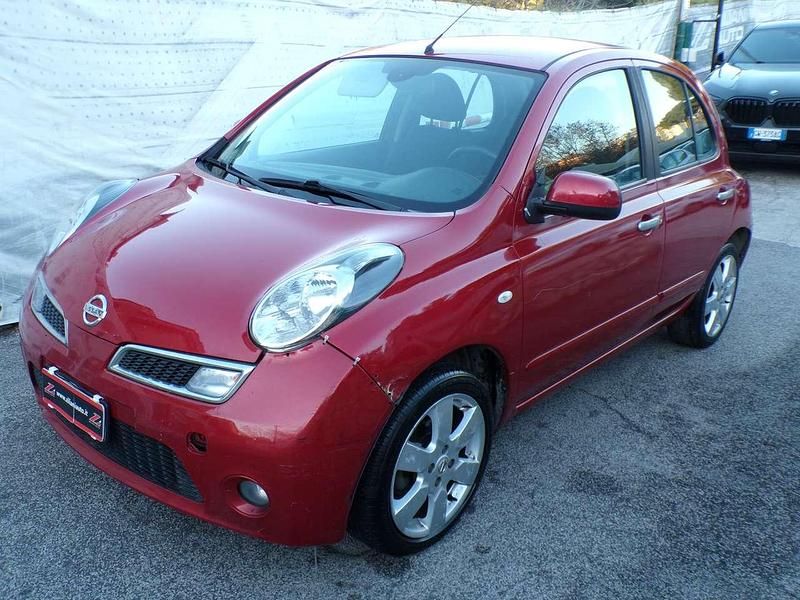 Usata Nissan Micra 79 CV (58 kW) 2009 Rosso Berlina