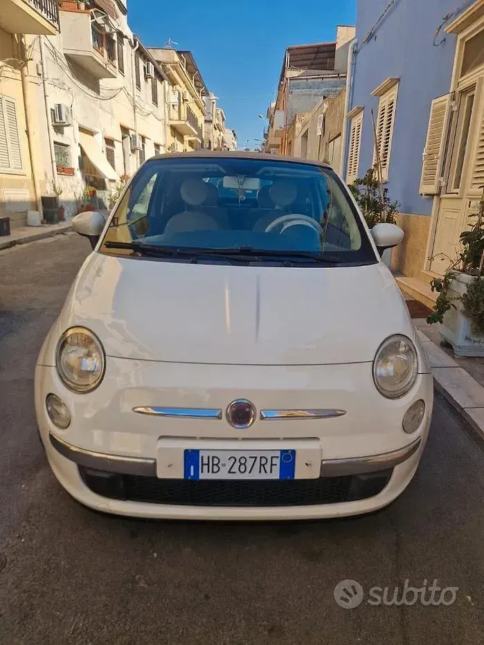 Usata Fiat 500C 69 CV (50 kW) 2010 Bianco Cabrio