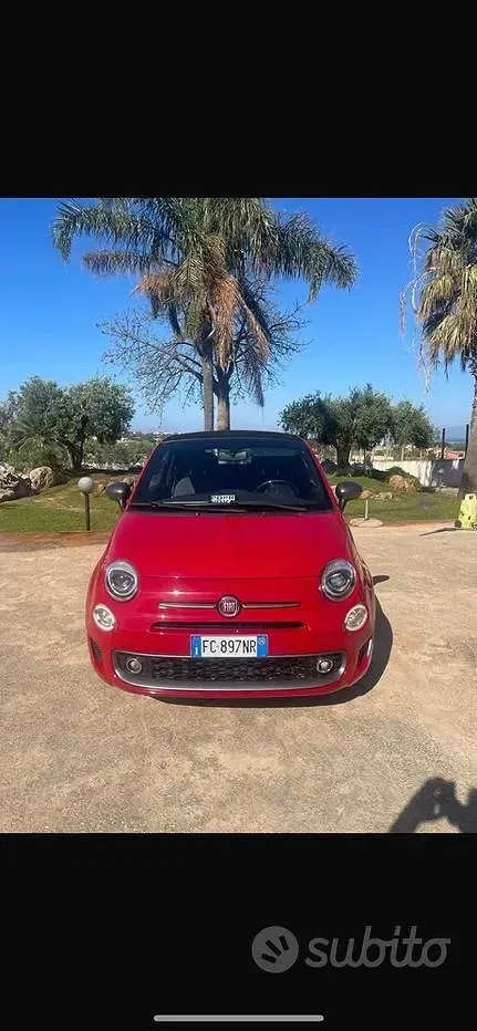 Usata Fiat 500 S 69 CV (50 kW) 2017 Rosso Cabrio