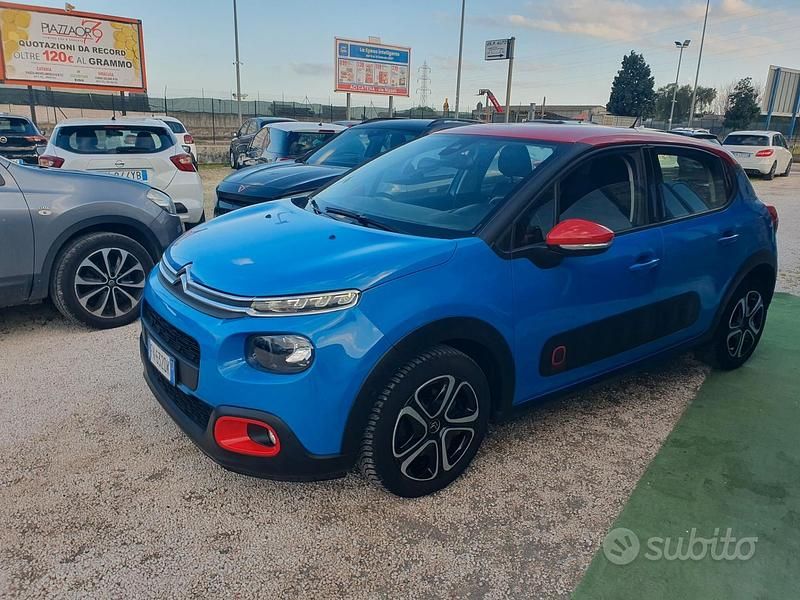 Usata Citroën C3 PureTech 82 CV (60 kW) 2018 Blu Utilitaria