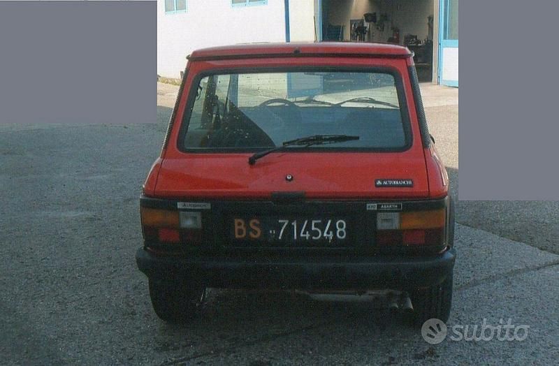 Usata Autobianchi A112 1981 Rosso Utilitaria