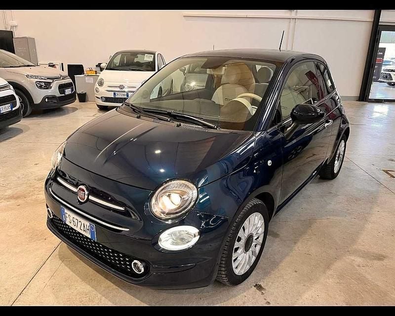 Usata Fiat 500 Lounge 69 CV (50 kW) 2018 Blu/azzurro Utilitaria
