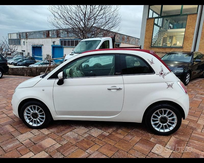 Usata Fiat 500 Lounge 2014 Bianco Cabrio