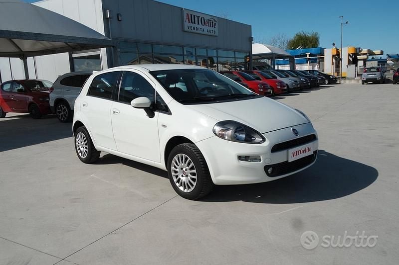Usata Fiat Punto Lounge 78 CV (57 kW) 2014 Bianco Utilitaria