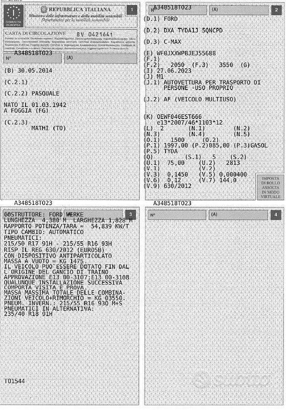 Begagnad Ford C-MAX 115 HK (84 kW) 2014 Svart Minibuss