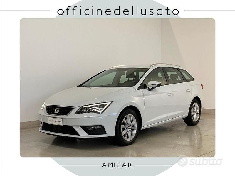 Usata Seat Leon ST Style 116 CV (85 kW) 2020 Bianco Station wagon