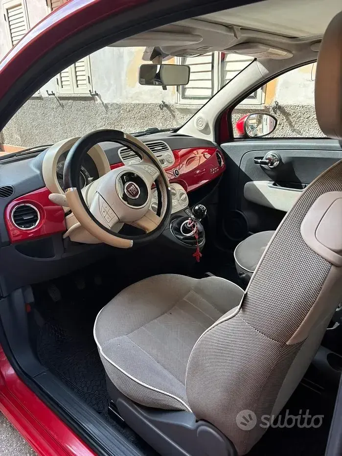 Usata Fiat 500 69 CV (50 kW) 2007 Rosso Utilitaria