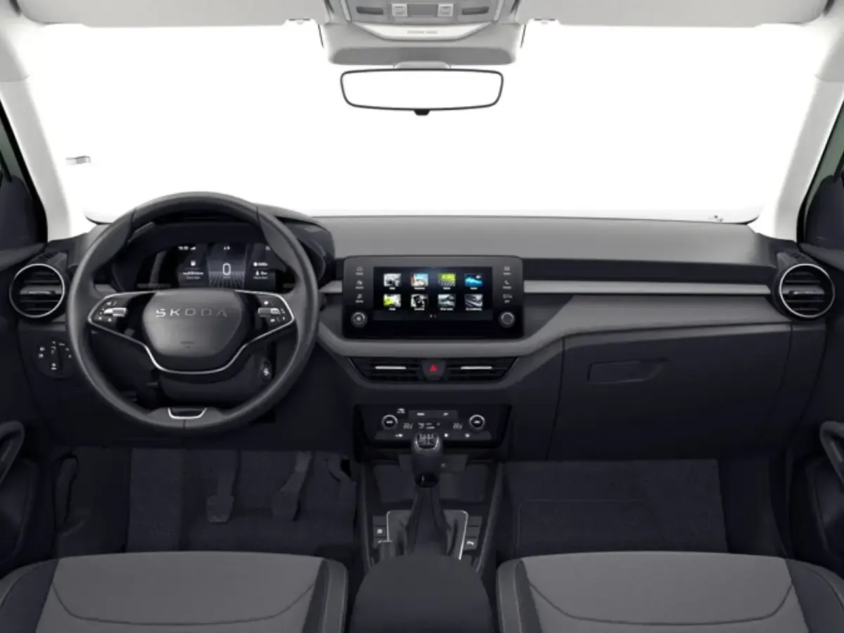 Nuova Skoda Fabia 95 CV (69 kW) 2026 Verde dolomite nero tulipano perlato Utilitaria
