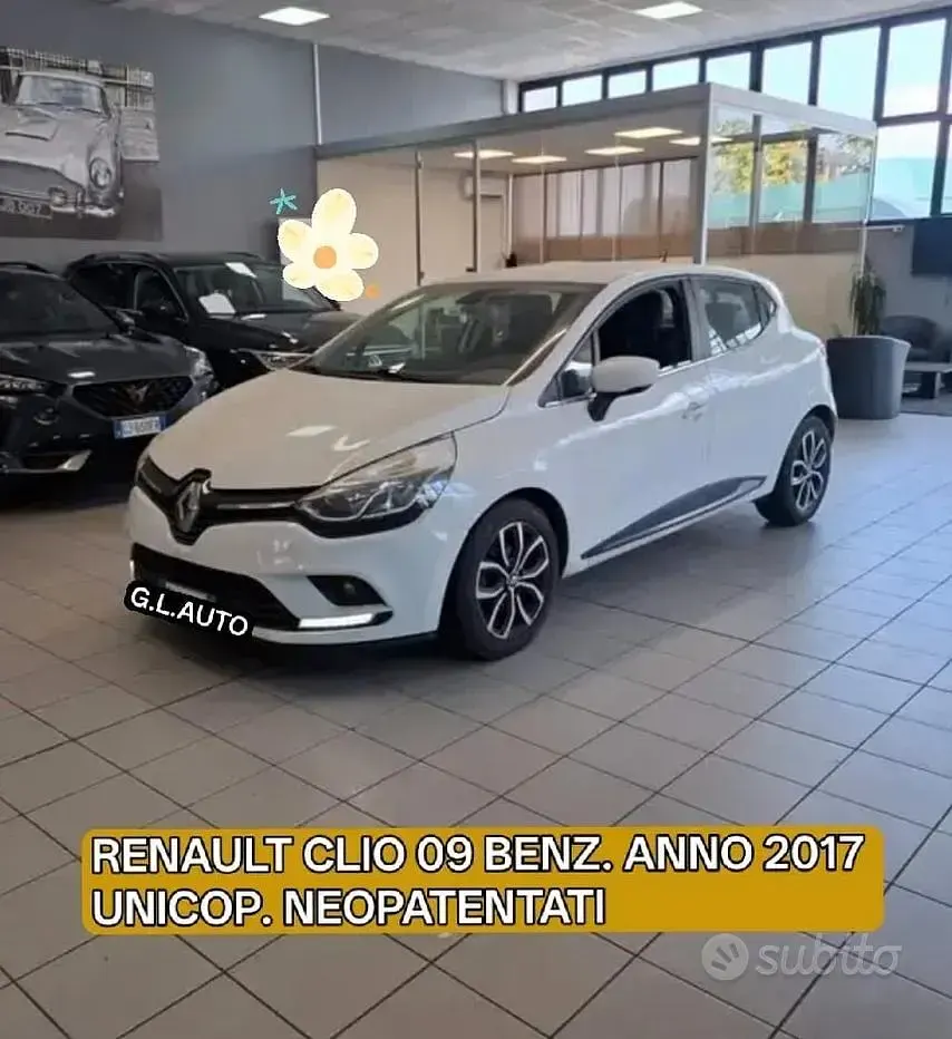 Usata Renault Clio IV 90 CV (66 kW) 2017 Bianco Berlina