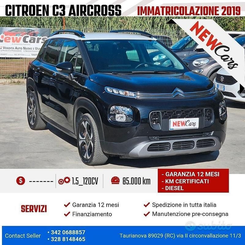 Usata Citroën C3 Aircross Feel 120 CV (88 kW) 2019 Nero SUV
