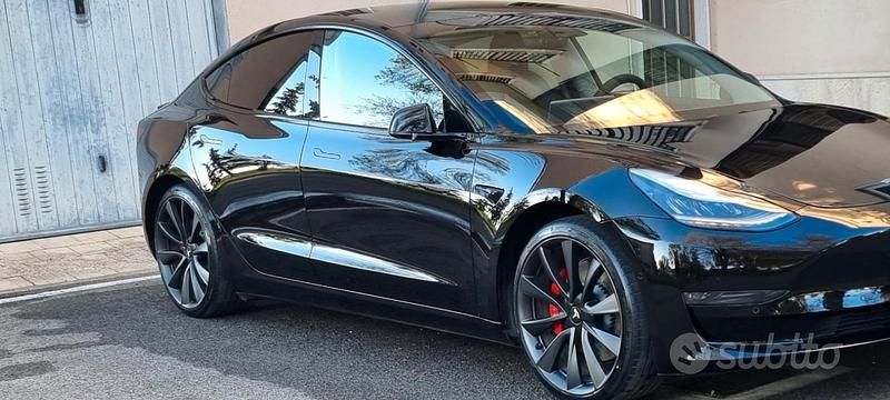 Usata Tesla Model 3 Performance 461 kW (627 CV) 2020 Nero Berlina