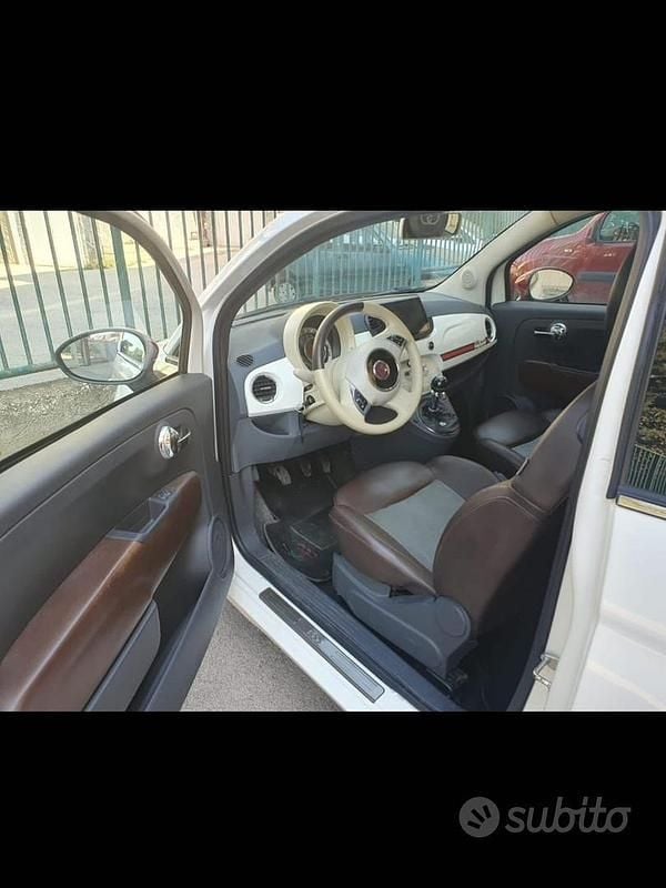 Usata Fiat 500 Lounge 75 CV (55 kW) 2008 Bianco Berlina