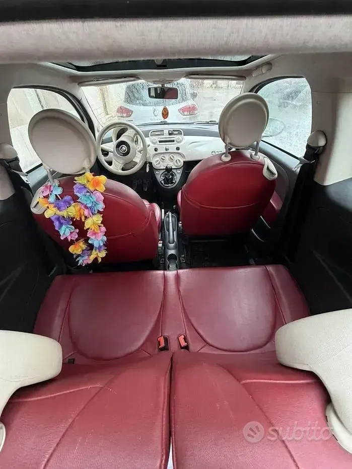 Usata Fiat 500 Lounge 75 CV (55 kW) 2008 Bianco Berlina