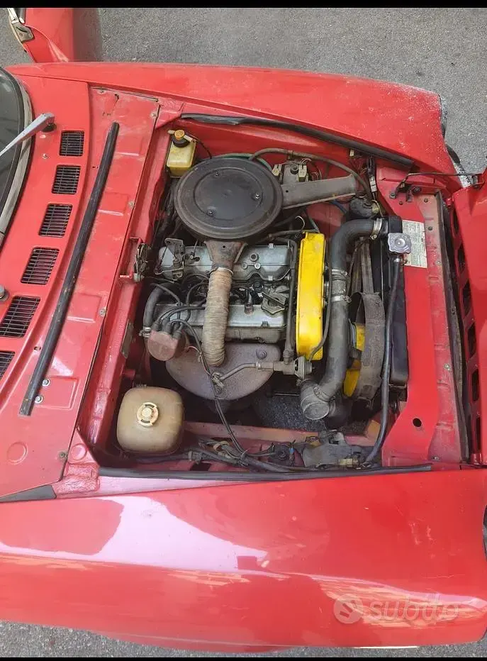 Usata Fiat 124 1970 Rosso Cabrio