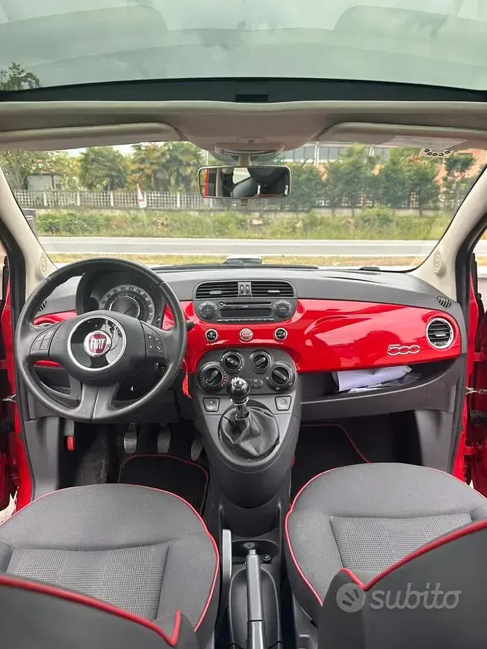 Usado Fiat 500 69 CV (50 kW) 2015 Rojo Berlina