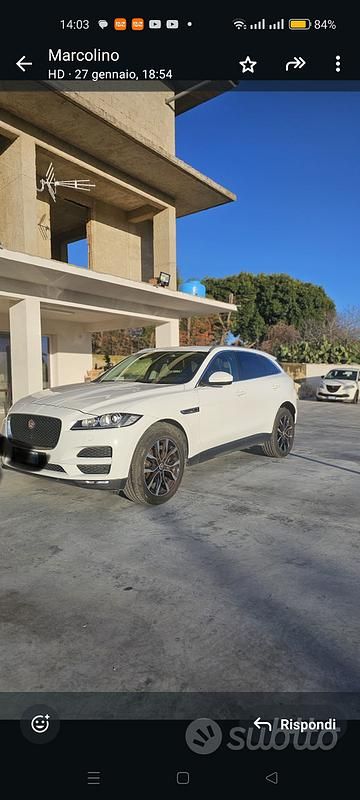 Usata Jaguar F-Pace R-Sport 180 CV (132 kW) 2016 Bianco SUV