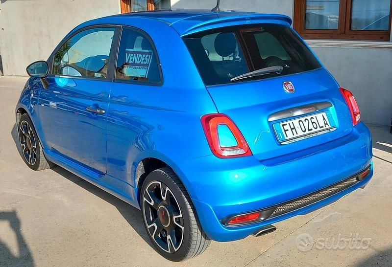 Usata Fiat 500S 95 CV (69 kW) 2017 Blu Berlina