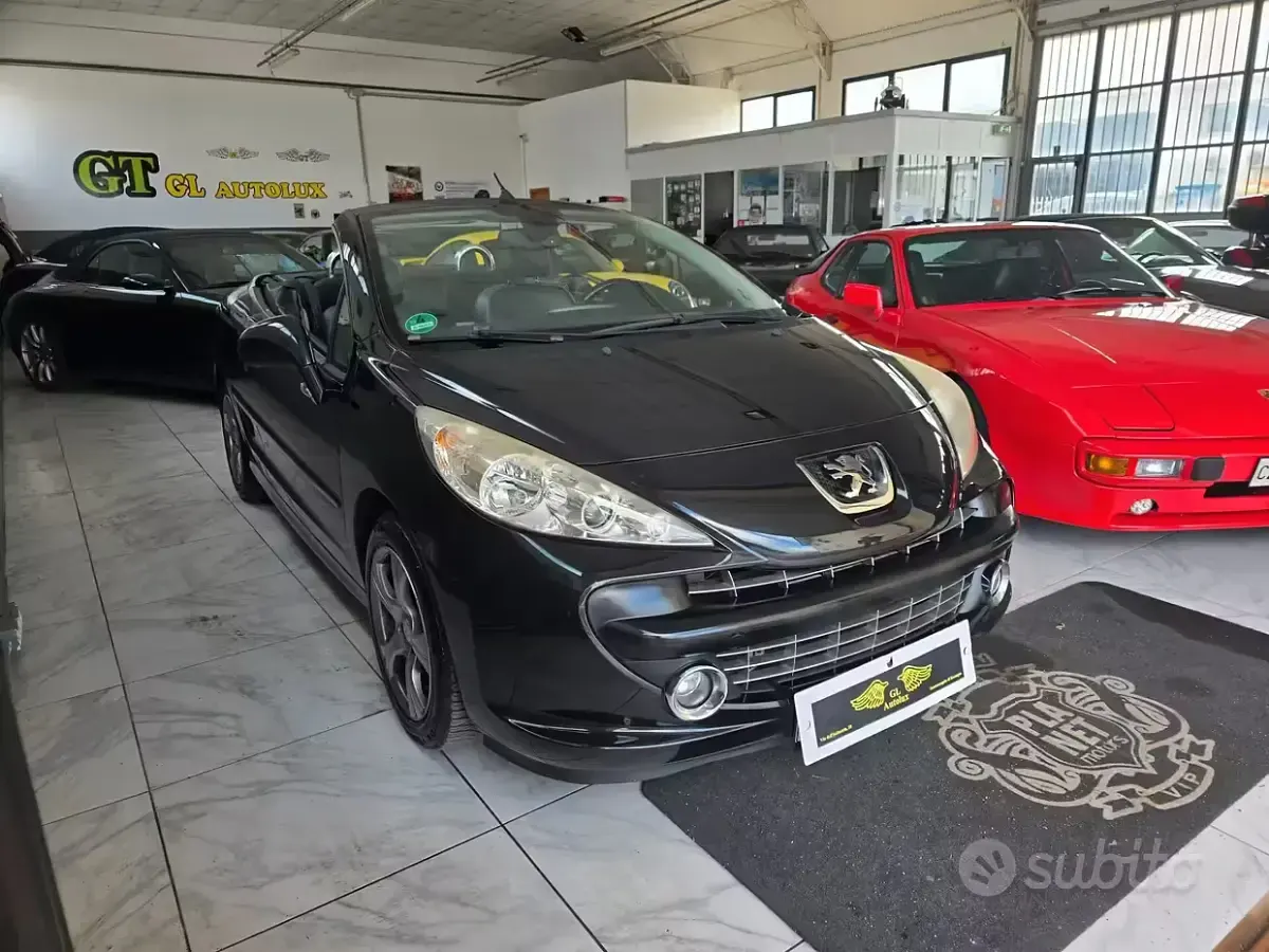 Brugt Peugeot 207 CC Roland Garros 150 HK (110 kW) 2008 Sort Cabriolet