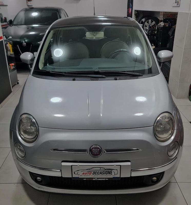 Usata Fiat 500 Lounge 75 CV (55 kW) 2009 Argento Cabrio