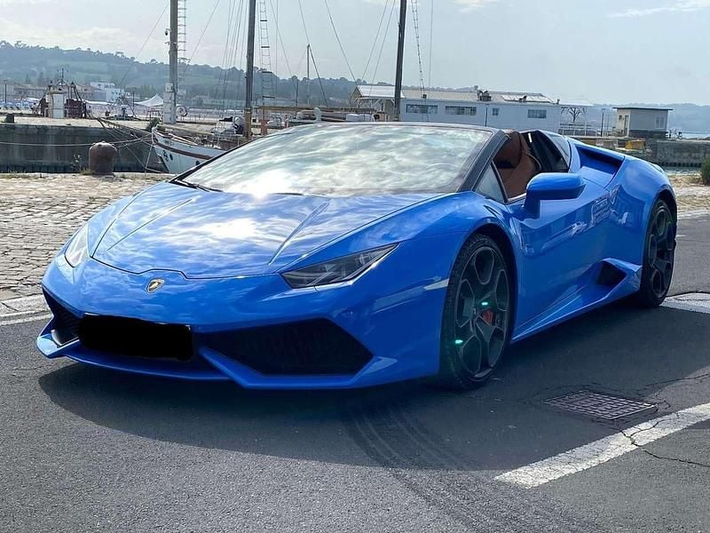 Usata Lamborghini Huracán 610 CV (448 kW) 2017 Blu/azzurro Cabrio