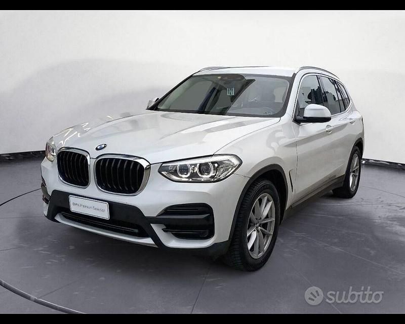 Usata BMW X3 Advantage 190 CV (139 kW) 2019 Mineral white metallizzato SUV