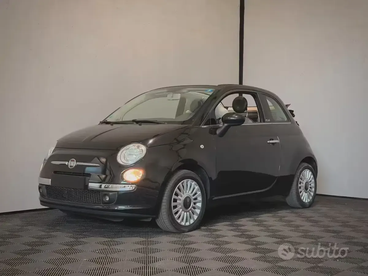 Usata Fiat 500C Lounge 69 CV (50 kW) 2012 Nero Cabrio