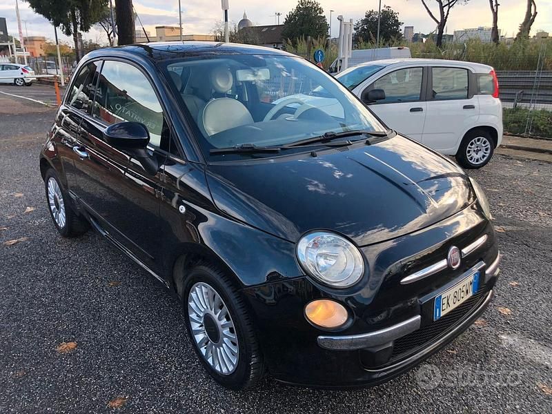 Usata Fiat 500 Lounge 69 CV (50 kW) 2011 Nero Berlina